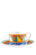 Carretto Azzurro Tea Cup & Saucer Set